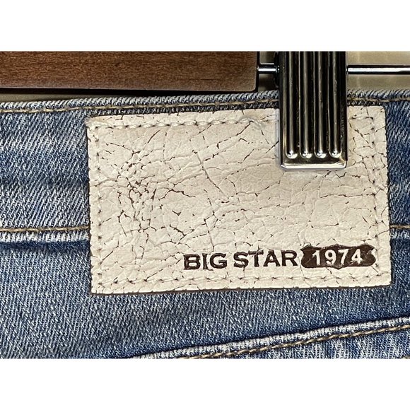 Big Star Womens 1974 Hazel Mid Rise Boot Jeans Cut-off Size 28 - Picture 8 of 10